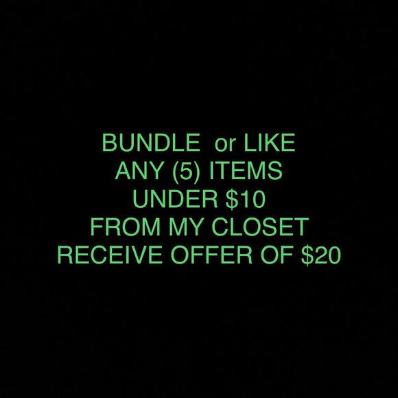 Bundle any 5 items under $10 for $20 - Picture 1 of 1